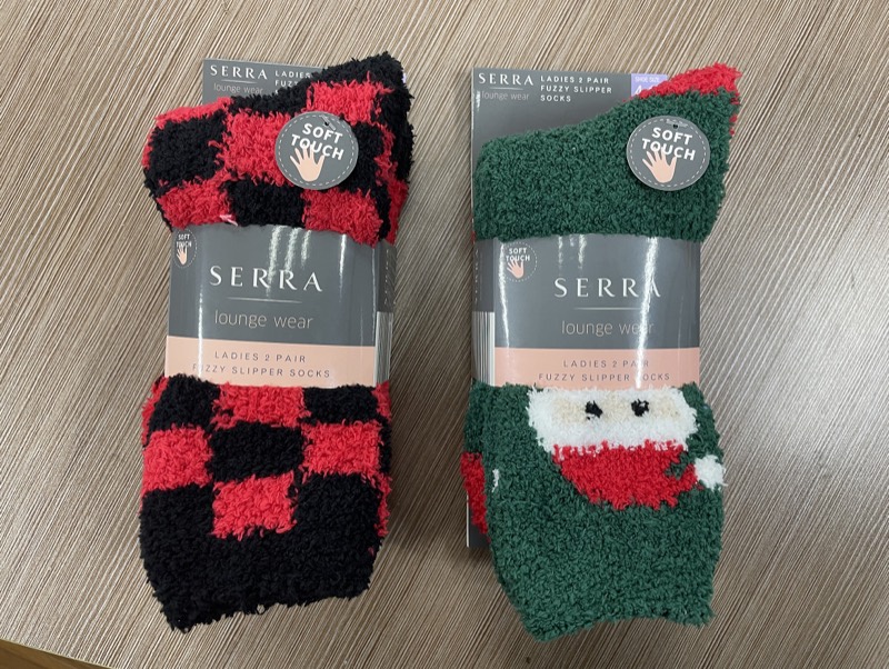 SERRA (ALDI) fuzzy socks two-pack