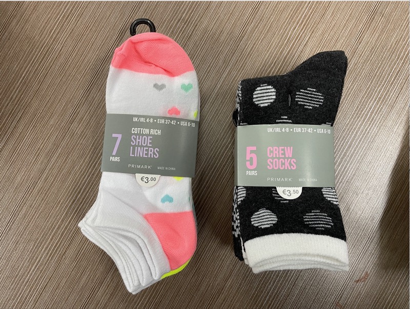 Primark-branded sock multi-packs